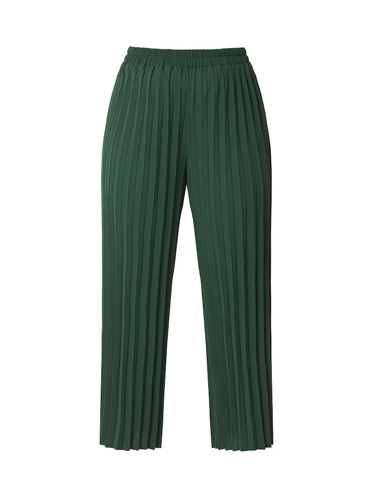 Yours Curve Green London Pleated Trousers - Image 5 of 5 Yours Curve Green London Pleated Trousers - Image 5 of 5