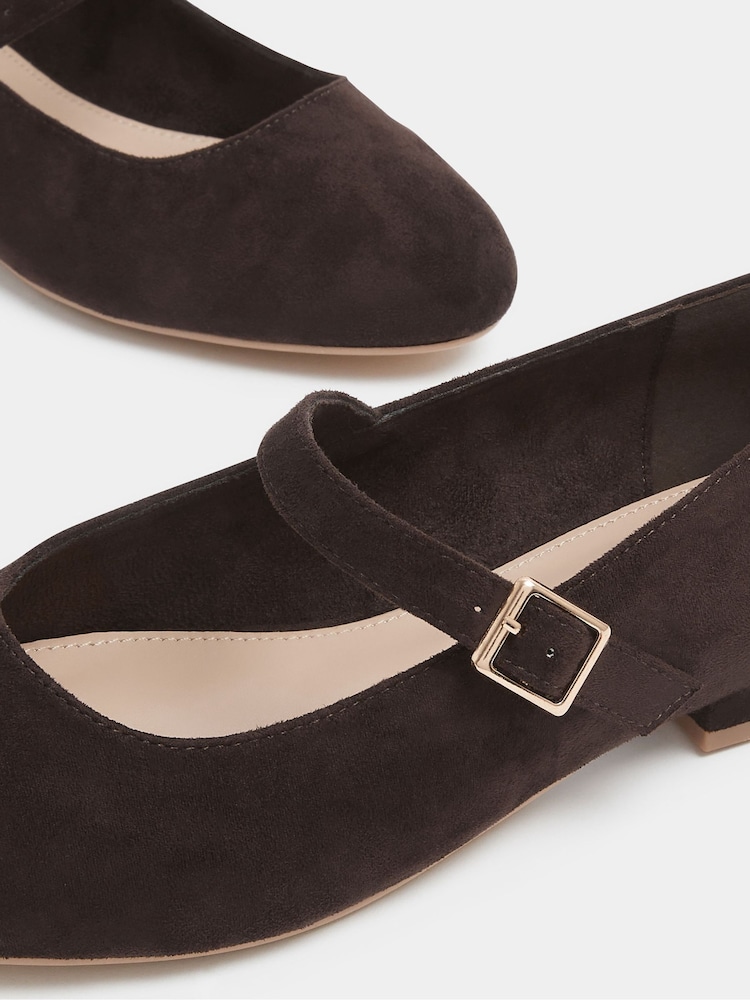 Long Tall Sally Brown Mary Jane Low Heels - Image 5 of 5 Long Tall Sally Brown Mary Jane Low Heels - Image 5 of 5