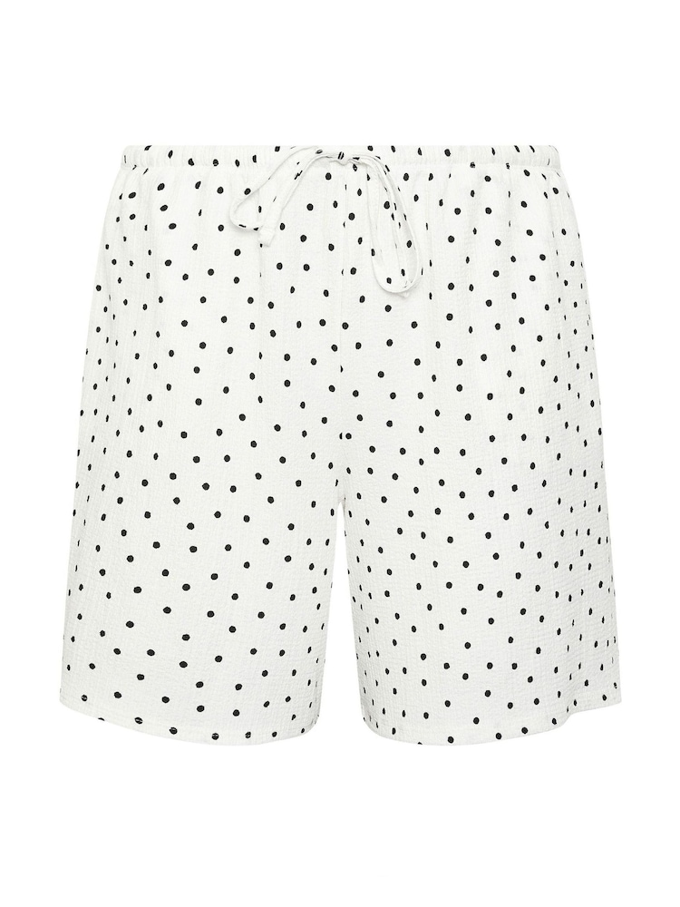 Yours Curve White Skinny Waistband Shorts - Image 5 of 5