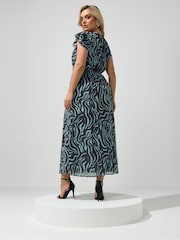 Yours Curve Green London Tea Dress - Image 3 of 5