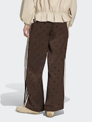 adidas Originals Brown Polka Dot Wide Leg Trousers - Image 2 of 6