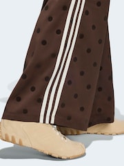 adidas Originals Brown Polka Dot Wide Leg Trousers - Image 5 of 6