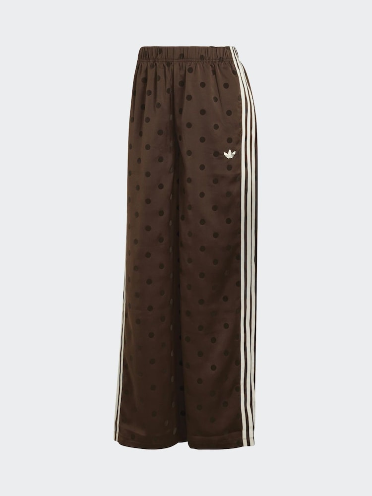 adidas Originals Brown Polka Dot Wide Leg Trousers - Image 6 of 6