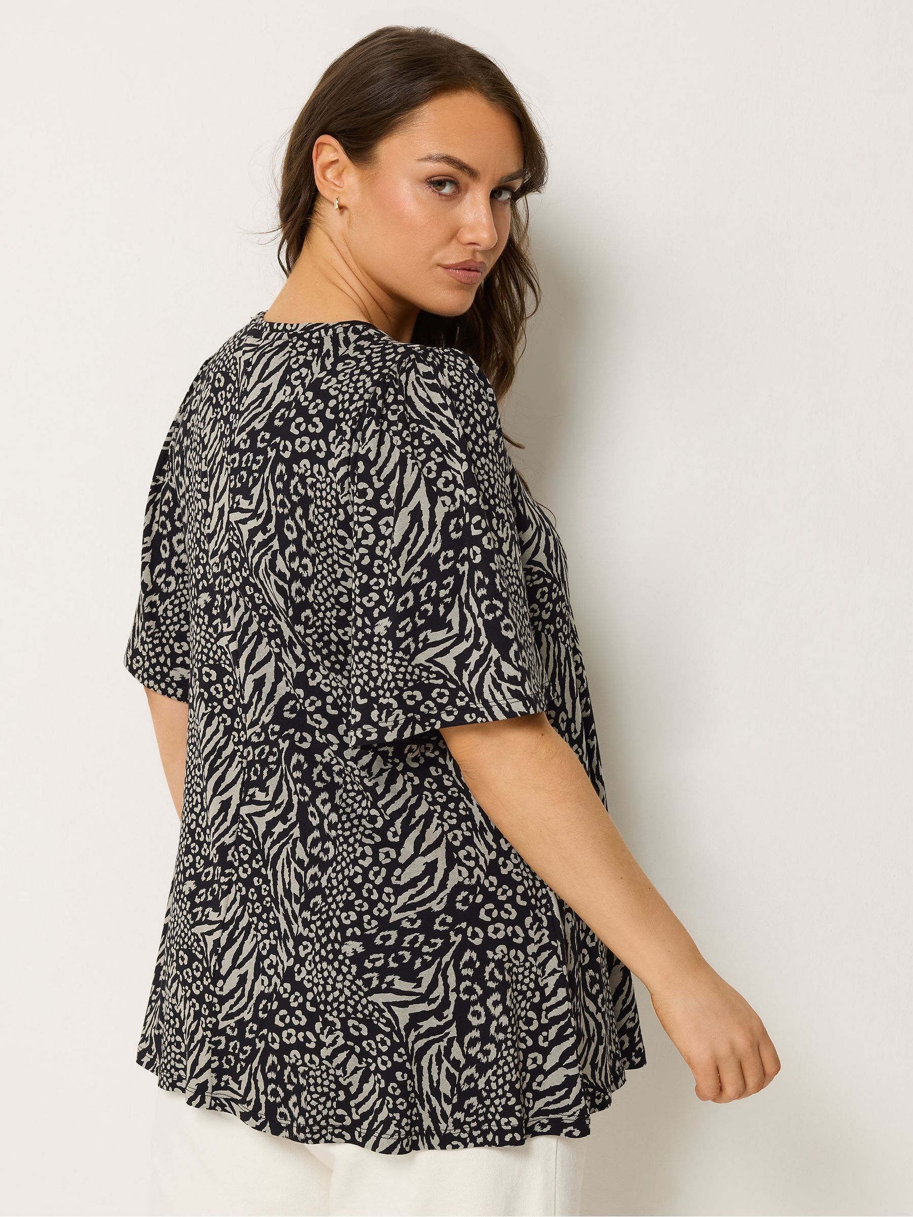 Buy Yours Curve Black Pleated Front Swing Top from Next USA