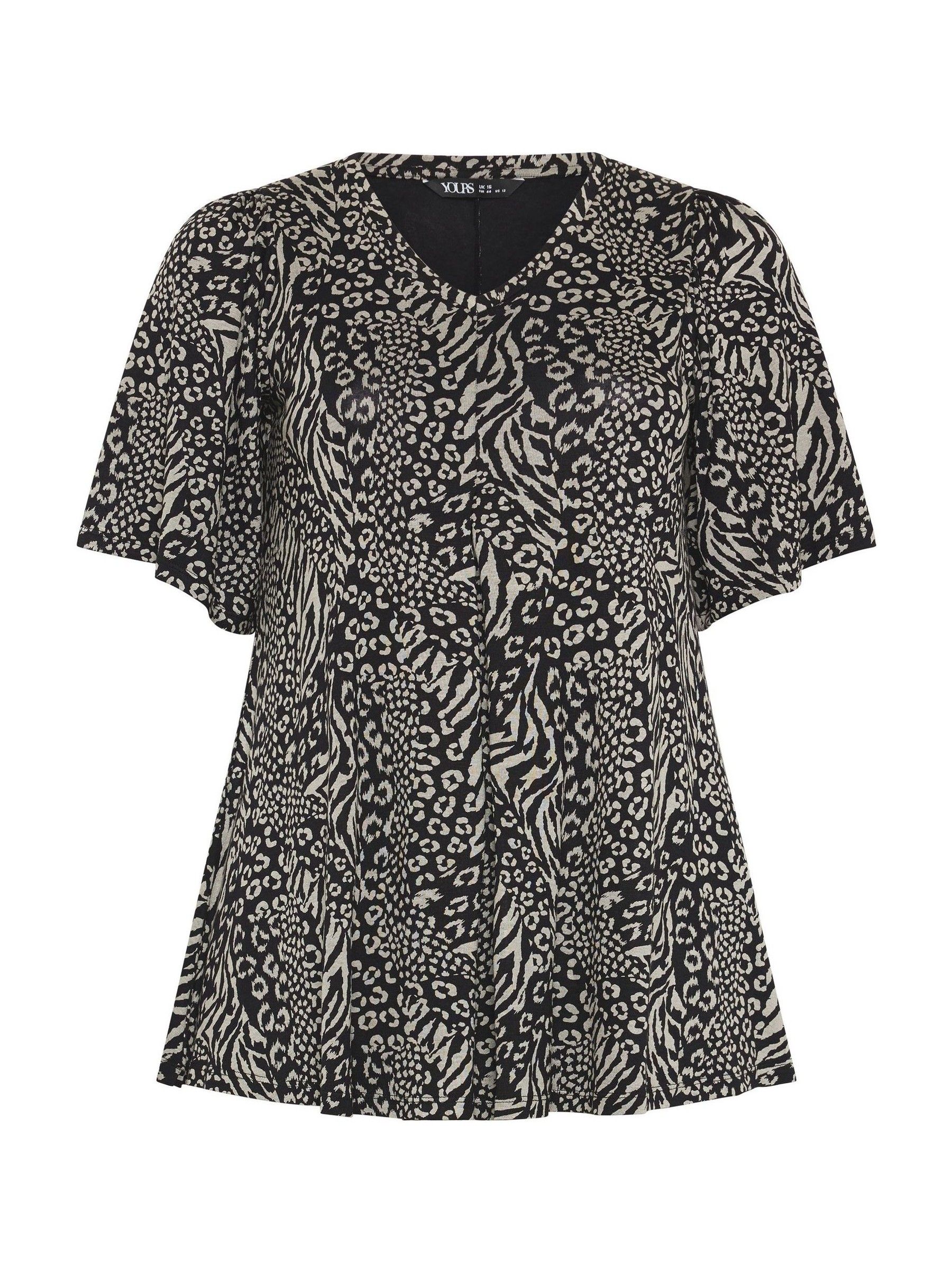 Buy Yours Curve Black Pleated Front Swing Top from Next USA