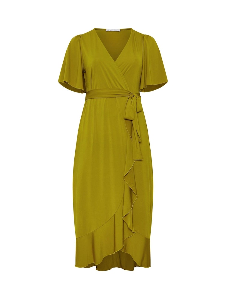 Yours Curve Green London Ruffle  Dress - Image 6 of 6