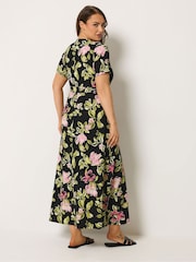 فستان ملفوف من الأمام مقاس كبير من Yours - Image 3 of 5