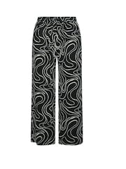 Yours Curve Black Wide Leg Trousers - Image 5 of 5