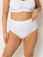 Yours Curve Black Seamless Light Control Full Briefs 2 Pack - Image 4 of 9