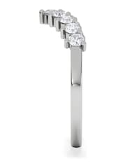 The Diamond Store Silver 0.50ct Lab Diamond Wishbone Ring H/Si Quality in 9K White Gold - Image 2 of 6