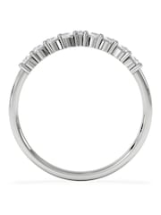 The Diamond Store Silver 0.50ct Lab Diamond Wishbone Ring H/Si Quality in 9K White Gold - Image 3 of 6
