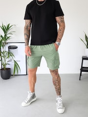 CAPO Green Lightweight Cargo Shorts - Image 3 of 6