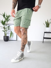 CAPO Green Lightweight Cargo Shorts - Image 6 of 6