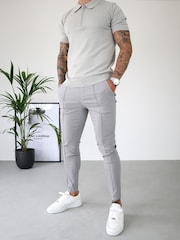 CAPO Natural Egyptian Cotton Short Sleeve Zip Polo Shirt - Image 2 of 6