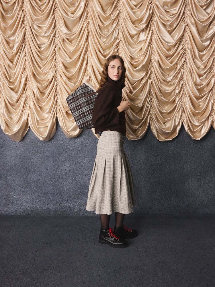 Cath Kidston Brown Check Tote Bag - Image 2 of 7