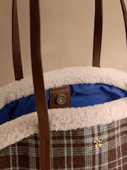 Cath Kidston Brown Check Tote Bag - Image 6 of 7