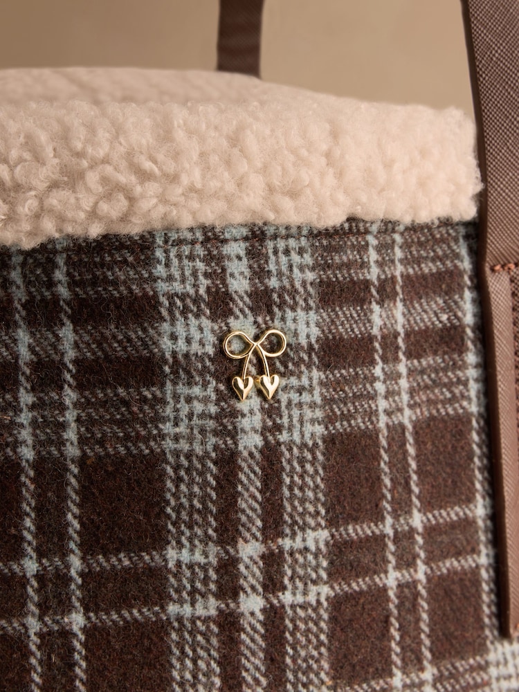 Cath Kidston Brown Check Tote Bag - Image 7 of 7