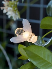 Lights4fun Clear 20 Bee LED Solar Fairy Lights - Image 1 of 3