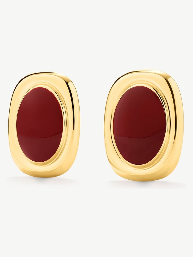 D.Louise Bold Oval Statement Earrings - Imagen 2 de 3