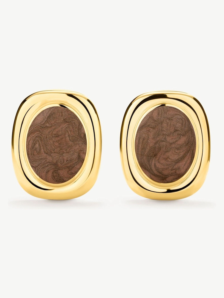 D.Louise Bold Oval Statement Earrings - Imagen 1 de 3