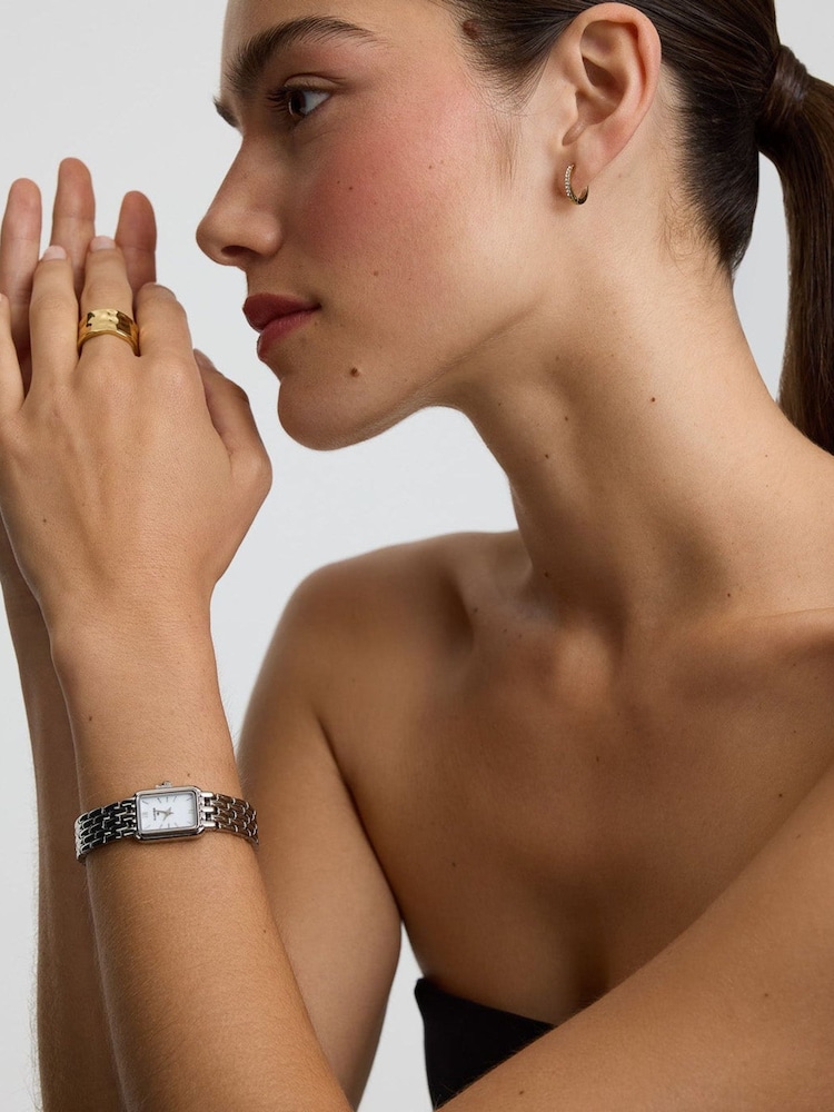 D.Louise Silver Classic Stainless Linked Watch - Image 2 of 6