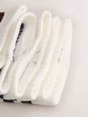 White/Tonal Stripe Cushion Sole Ribbed Sport Ankle With Arch Support Socks 3 Pack - Image 3 of 4
