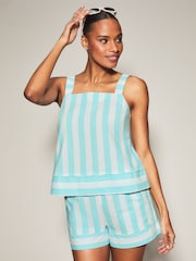 KBX Blue Stripe Cami Set - Image 1 of 5