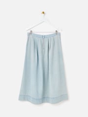 Oliver Bonas Light Blue Denim Midi Skirt - صورة 4 من 7
