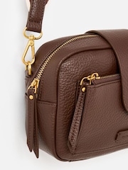 Oliver Bonas Brown Charlee Chocolate Brown Crossbody Bag - Image 5 of 7