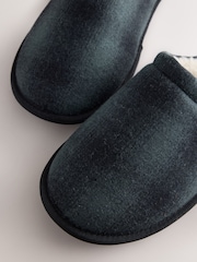 Grey Buffalo Check Mule Slippers - Image 3 of 5
