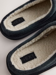 Grau - Buffalo Check Mule Slippers - Bild 6 von 7