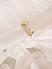 CERENE Dramatic Ruffle Long Sleeve Organza Blouse - Imaginea 11 din 12
