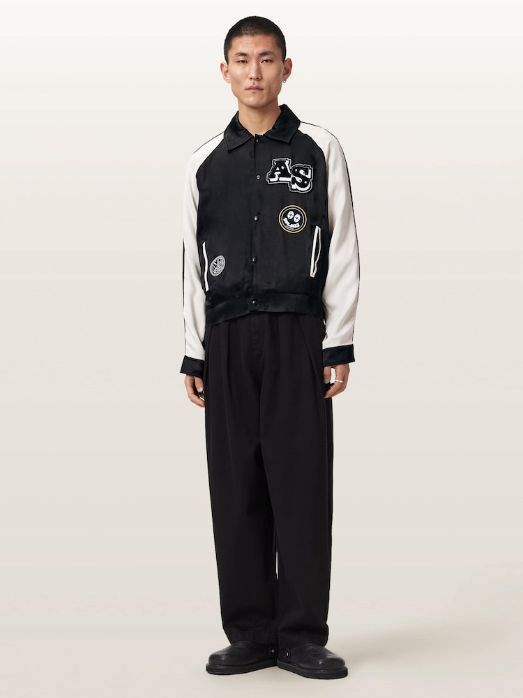 AllSaints Black Orville Jacket - Image 1 of 3 AllSaints Black Orville Jacket - Image 1 of 3