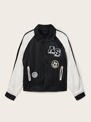 AllSaints Black Orville Jacket - Image 3 of 3