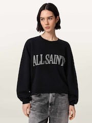 AllSaints Black Dash Lila Sweatshirt - Image 2 of 8