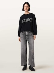 AllSaints Black Dash Lila Sweatshirt - Image 3 of 8