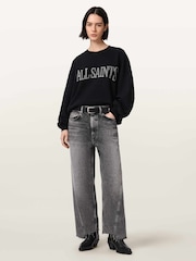 AllSaints Black Dash Lila Sweatshirt - Image 6 of 8