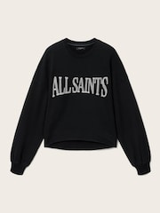 AllSaints Black Dash Lila Sweatshirt - Image 7 of 8