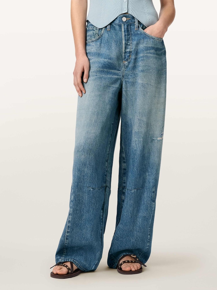 AllSaints Blue Jett Trousers - Image 1 of 6