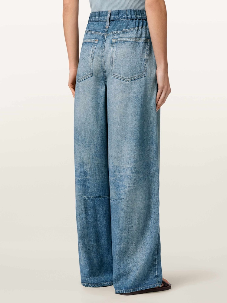 AllSaints Blue Jett Trousers - Image 2 of 6
