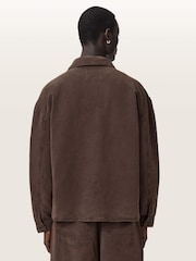 AllSaints Brown Korten Shacket - Image 5 of 7