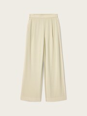 AllSaints Cream Aleida Wide Leg Trousers - Image 7 of 7