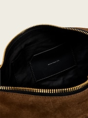 AllSaints Brown Jean Rey Suede Shoulder - Image 3 of 7