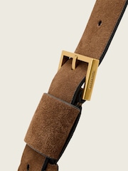 AllSaints Brown Jean Rey Suede Shoulder - Image 5 of 7