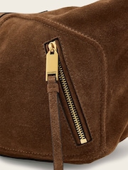 AllSaints Brown Jean Rey Suede Shoulder - Image 6 of 7