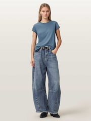 AllSaints Blue Anna T-Shirt - Image 2 of 7