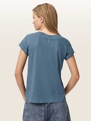 AllSaints Blue Anna T-Shirt - Image 5 of 7