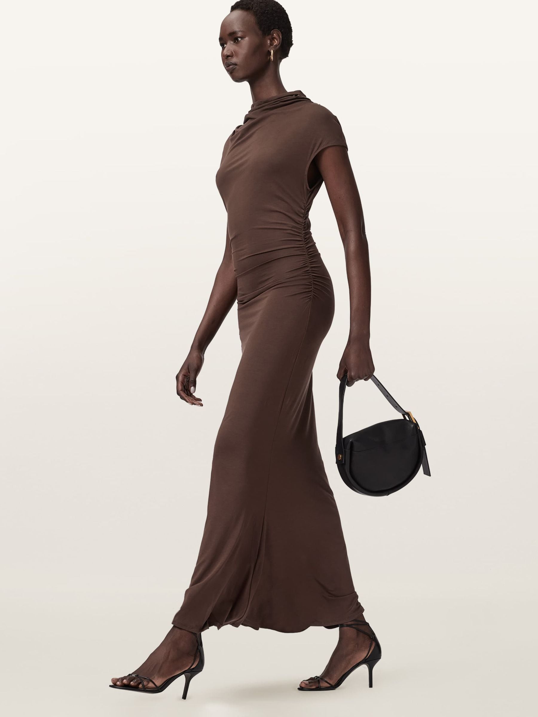 Buy AllSaints Brown Selena Dress from Next USA