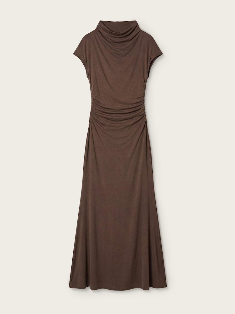AllSaints Brown Selena Dress - Image 7 of 7