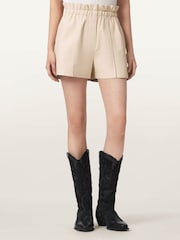 AllSaints Cream Fran Short - Image 4 of 8